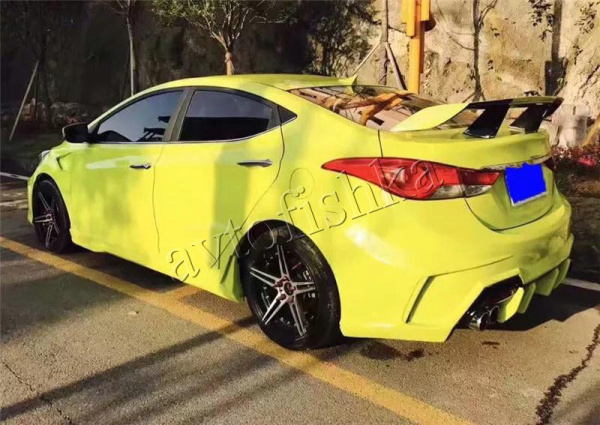 Hyundai Sonata YF (10-) задний спойлер высокий GT на крышку багажника, под покраску.