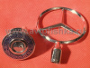 Mercedes W140, W220, W210, W202, W211, W203, W208, W124 эмблема съемная с основанием на капот