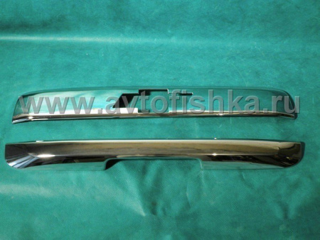 Chevrolet Tahoe (2007-) хромированные накладки на заднюю дверь над и под номерным знаком