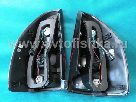 Toyota Land Cruiser Prado 120 (02-) фонари задние светодиодные красно-белые, дизайн Lexus, комплект 2 шт.