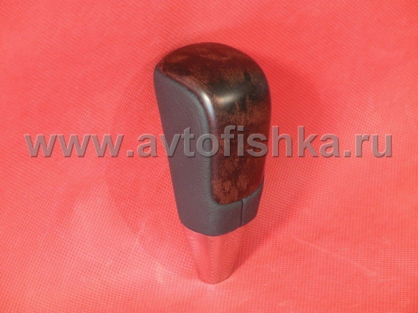 Toyota Land Cruiser 200 ручка на рычаг переключения передач АКПП, черное матовое дерево-кожа.