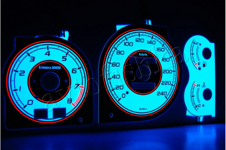 Mazda 323F BA светодиодные шкалы (циферблаты) на панель приборов