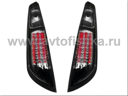 Ford Focus 2 (05-07) 3, 5 дв. хэтчбек фонари задние светодиодные черные, комплект 2 шт.