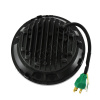Hummer H2 (02-08) передние линзовые светодиодные фары хромированные (диаметр 7"), без ксенона, комплект 2 шт.