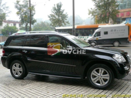 Mercedes-Benz GL (09-) боковые пороги, подножки, алюминиевые, AMG, комплект 2 шт.