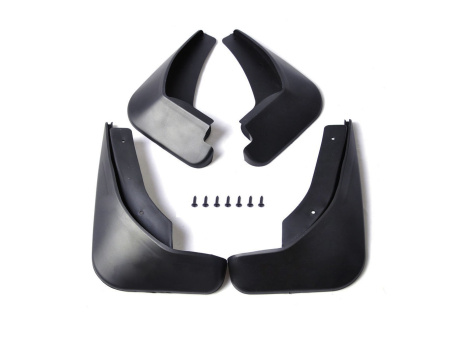 Ford Fiesta (08-15) седан брызговики, грязезащитные щитки полипропиленовые, комплект 4 шт.