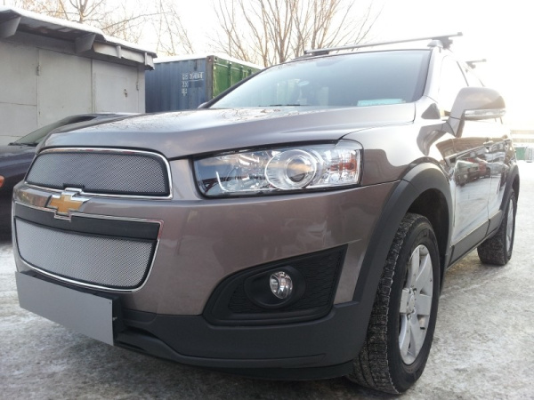 Chevrolet Captiva (13–) Защита радиатора, хром (2 части)