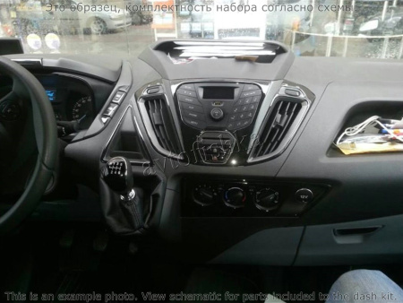 Ford Transit 2014-UP декоративные накладки (отделка салона) под дерево, карбон, алюминий