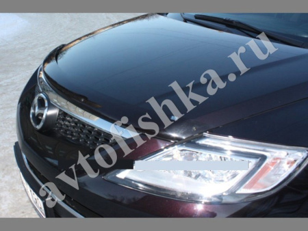 Дефлектор капота темный Mazda CX 9 2008-