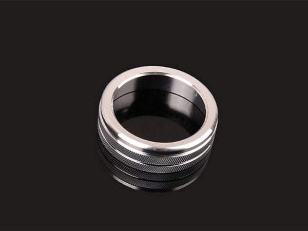 Volkswagen Tiguan (17–) Окантовка на ручки кондиционера, 3 части, серебристый цвет