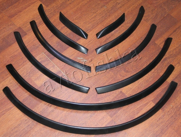 Audi Q7 (4L) (05-14) узкие расширители арок в стиле S-Line (комплект, 10 частей)