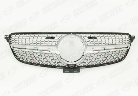 Mercedes-Benz GLE-Klasse W166 2015 - 2018 Решетка радиатора Diamond Sport серебро