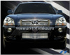 Hyundai Tucson (04-) решетка радиатора и бампера хромированные из нержавеющей стали, комплект 3 шт.