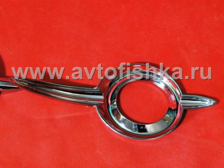 Mercedes-Benz W164 ML (05-08) накладки противотуманных передних фар хромированные, комплект 2 шт.