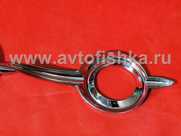 Mercedes-Benz W164 ML (05-08) накладки противотуманных передних фар хромированные, комплект 2 шт.