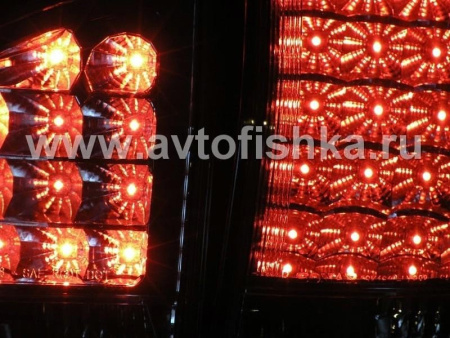 Lexus RX300 (97-03) фонари задние светодиодные хромированные, комплект 2 шт.