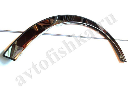 Ford Focus 2 (05-11) седан и хэтчбек хромированные накладки на арки крыльев, нержавеющая сталь, комплект 4 шт.