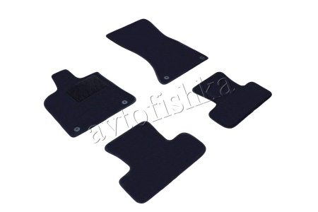 Audi Q5 (08-17) ворсовые коврики на резиновой основе