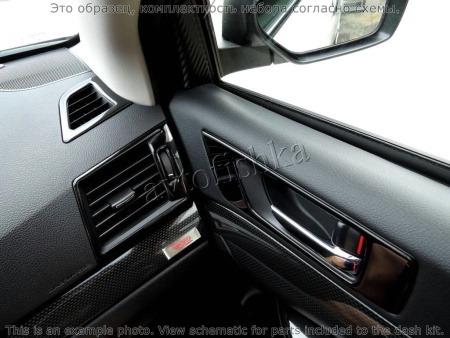 Декоративные накладки салона Subaru Outback 2010-н.в.