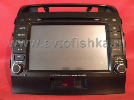 Toyota Land Cruiser 200 автомагнитола, головное устройство 2 din с 8 дюймовым HD экраном, GPS навигацией, TV, PMS TYT-801GB, LTD-8096GB
