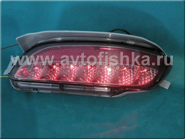 Lexus RX330 (03-08) фонари заднего бампера светодиодные, красно-тонированные, комплект 2 шт.