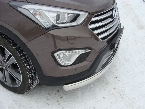 Hyundai Grand Santa Fe (13–) Защита передняя нижняя (овальная) 75х42 мм