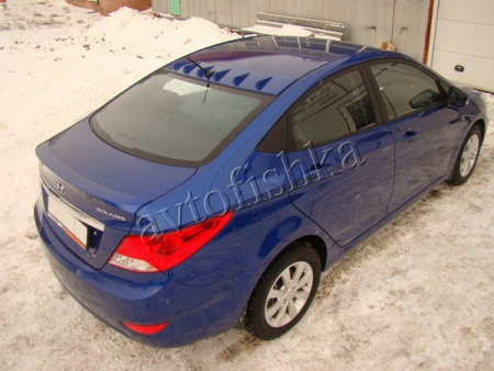 Hyundai Solaris (10 – н.в.) спойлер рассекатель на крышу 6 зубъев