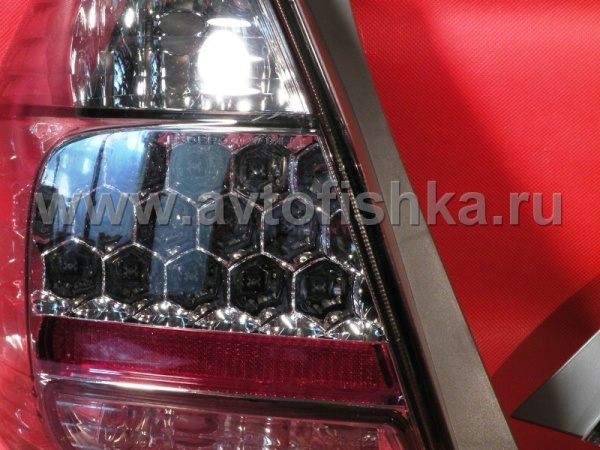 Honda Fit, Jazz (01-06) фонари задние светодиодные тонированные, комплект 2 шт.