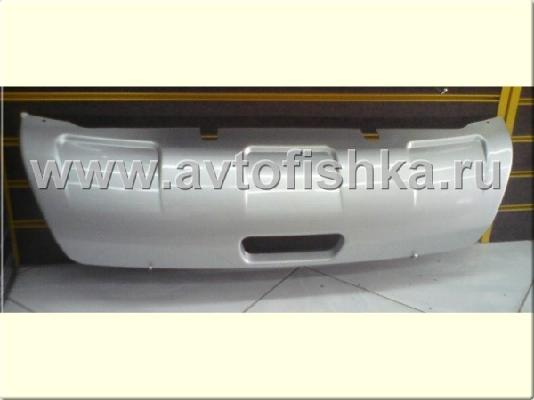 Nissan Qashqai (06-) накладка заднего бампера нижняя серебристая.
