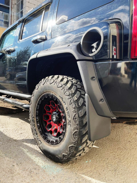 Брызговики Hummer (Хаммер) H3 2005 – 2010 на арки, комплект 4 шт.