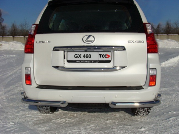 Lexus GX (10–) Защита задняя (уголки) 76,1х42,4 мм