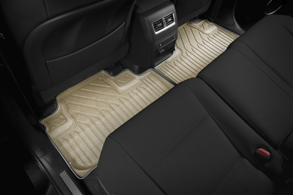 Коврики KVEST 3D в салон LEXUS RX, 2015->, 4 шт. (полистар, бежевый, серый)