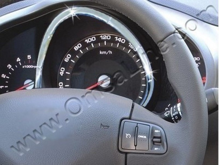 Kia Sportage (2010-) окантовка на спидометр из полированной нержавеющей стали