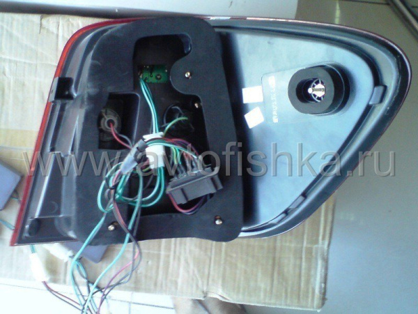 Mercedes W164 ML (05-) фонари задние диодные красно-хромированные, комплект 2 шт.