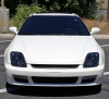 Honda Prelude (96-01) фары передние линзовые черные, комплект 2 шт.