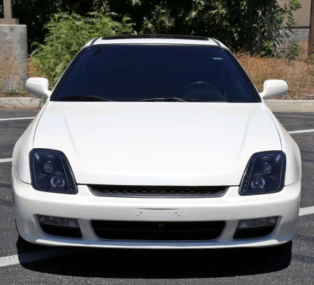 Honda Prelude (96-01) фары передние линзовые черные, комплект 2 шт.
