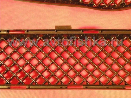 Toyota Corolla (06-) накладка на решетку радиатора и решетка переднего бампера черные, комплект 2 шт.