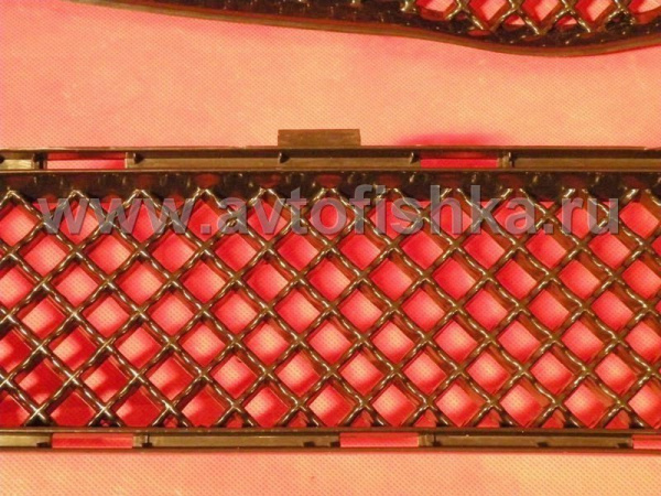 Toyota Corolla (06-) накладка на решетку радиатора и решетка переднего бампера черные, комплект 2 шт.