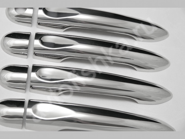 Renault Megane 3 (2010-) накладки на ручки дверей из нержавеющей стали, 4 шт.