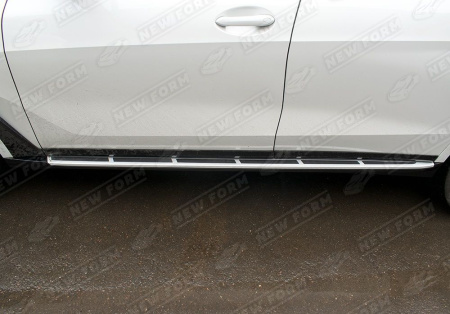 BMW X7 G07 рестайлинг 2023 - н.в. Пороги черные