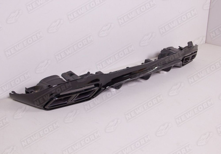 Mercedes-Benz E-Klasse W213 2016 - 2020 Диффузор заднего бампера 6.3S AMG черный с черными насадками