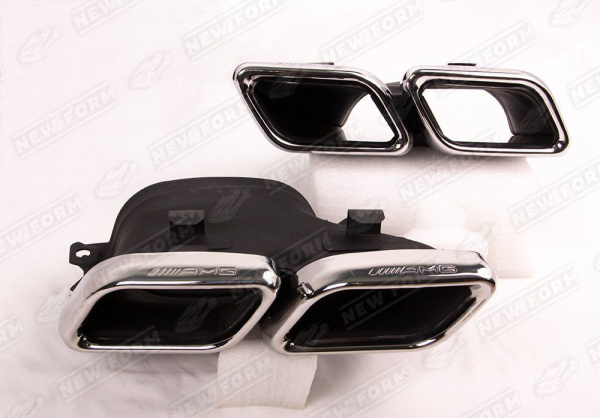 Mercedes-Benz C-Klasse W205 2014 - 2018 Насадки на глушитель 6.3 AMG хром