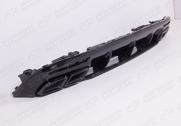 Mercedes-Benz S-Klasse C217 рестайлинг 2017 - н.в. Диффузор с насадками 6.3S AMG черный