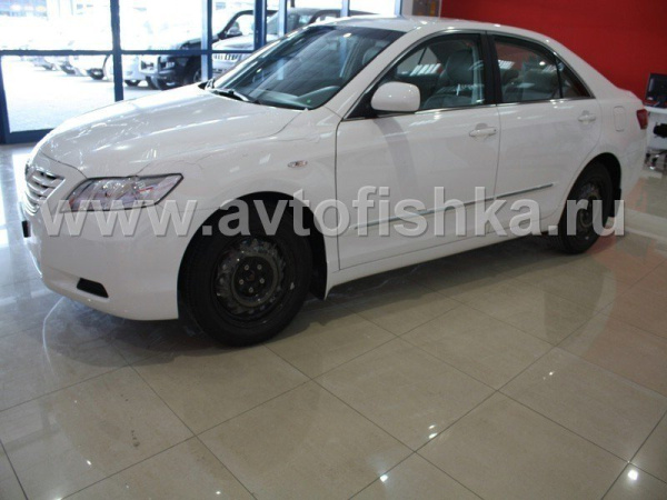 Toyota Camry V40 (06-) молдинги на двери боковые с хромированными вставками, неокрашенные, комплект 4 шт.