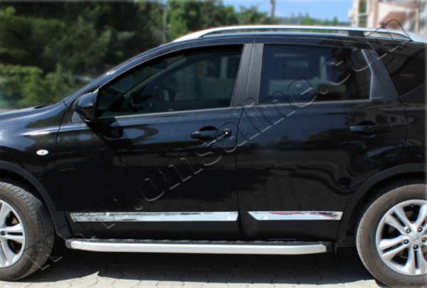 Nissan Qashqai (07–14) Молдинг дверной, нерж., 4 части
