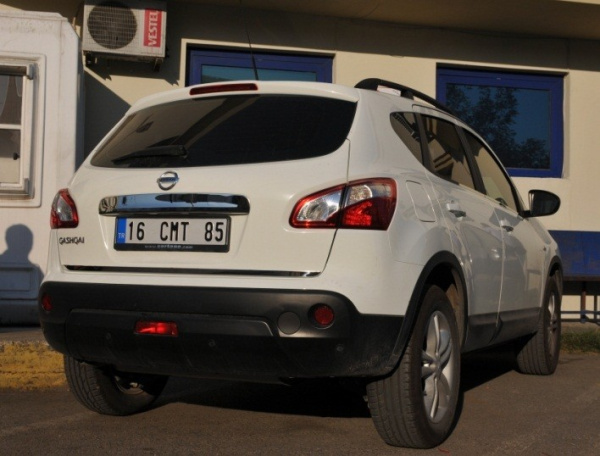 Nissan Qashqai (07–13) Накладка нижней кромки крышки багажника, нерж.