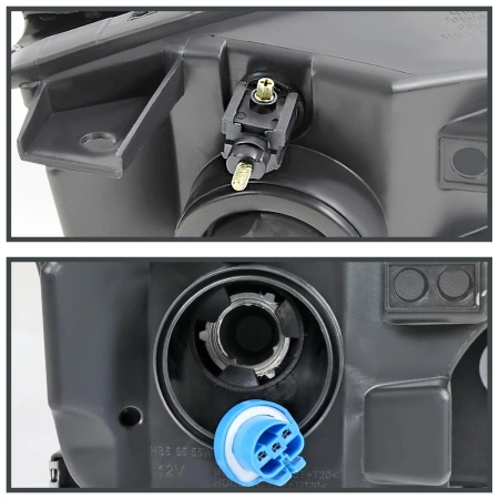 Ford Focus 2 (04-08) фары передние черные, заводской стиль