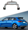 Раздвоенный выхлоп RS3 S-line для Audi A3 хэтчбек