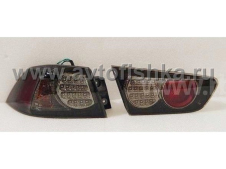 Mitsubishi Lancer 10 (07-) фонари задние светодиодные тонированные, комплект 2 шт.