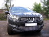 Nissan Qashqai (10-) накладка на решетку бампера